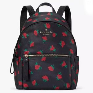 Kate Spade Chelsea Rose Toss Printed Medium Backpack NWT Stlye KE435